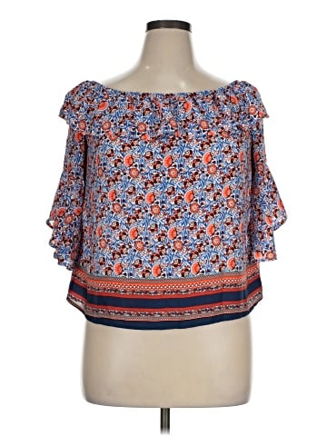 Want and Need 3/4 Sleeve Blouse (view 1)