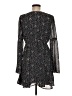 LUCCA 100% Polyester Paisley Black Casual Dress Size M - photo 2