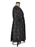 LUCCA 100% Polyester Paisley Black Casual Dress Size M - photo 4