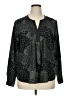 Daniel Rainn 100% Polyester Animal Print Black Long Sleeve Blouse Size XL - photo 1