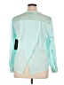Notations 100% Polyester Teal Long Sleeve Blouse Size XL Petite - photo 2