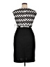 DressBarn 100% Polyester Chevron-herringbone Black Cocktail Dress Size 16 Petite - photo 2