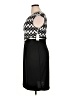 DressBarn 100% Polyester Chevron-herringbone Black Cocktail Dress Size 16 Petite - photo 5