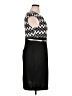 DressBarn 100% Polyester Chevron-herringbone Black Cocktail Dress Size 16 Petite - photo 4