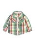 Old Navy 100% Cotton Plaid Green Long Sleeve Button-Down Shirt Size 12-18 mo - photo 1