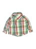 Old Navy 100% Cotton Plaid Green Long Sleeve Button-Down Shirt Size 12-18 mo - photo 2
