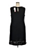 Elle Solid Black Casual Dress Size 2X - photo 2