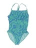 Nike Print Green One Piece Swimsuit Size M - photo 1