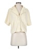 Isalis 100% Cotton Ivory Short Sleeve Blouse Size S - photo 1