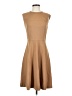 Magaschoni Solid Tan Casual Dress Size 4 - photo 1