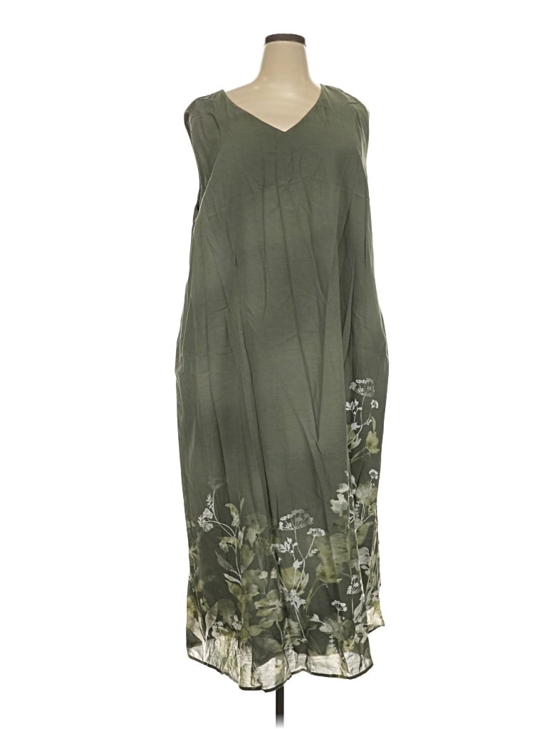 Pre-owned Purejill Casual Dress In Green