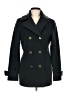 Lands' End Black Blue Wool Coat Size 6 - photo 1