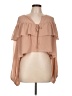 Le Lis 100% Polyester Tan 3/4 Sleeve Blouse Size L - photo 1
