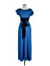 BCBGMAXAZRIA 100% Polyester Blue Cocktail Dress Size 6 - photo 2