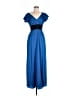 BCBGMAXAZRIA 100% Polyester Blue Cocktail Dress Size 6 - photo 1