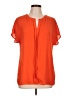 Ro & De 100% Polyester Orange Short Sleeve Blouse Size L - photo 1