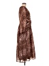 Ranna Gill 100% Polyester Animal Print Brown Cocktail Dress Size L - photo 4