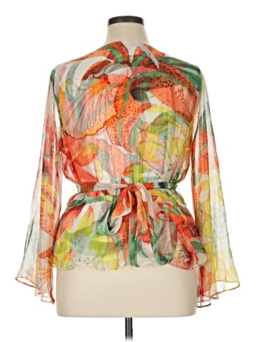 White House Black Market 3/4 Sleeve Blouse (view 2)