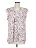 Adrienne Vittadini 100% Polyester White Sleeveless Blouse Size M - photo 1