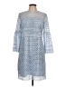 J.Crew 100% Polyester Blue Casual Dress Size 10 - photo 1