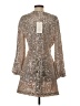 Likely Metallic Silver Cocktail Dress Size 4 - photo 2