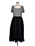 L.K. Bennett Solid Gray Black Casual Dress Size 12 - photo 1