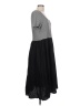 L.K. Bennett Solid Gray Black Casual Dress Size 12 - photo 4
