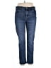 J.Jill Solid Blue Jeans Size 16 - photo 1
