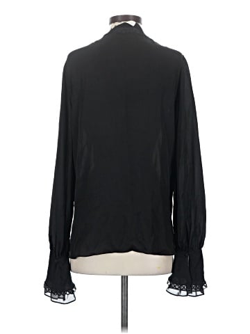 Jonathan Simkhai Long Sleeve Silk Top (view 2)