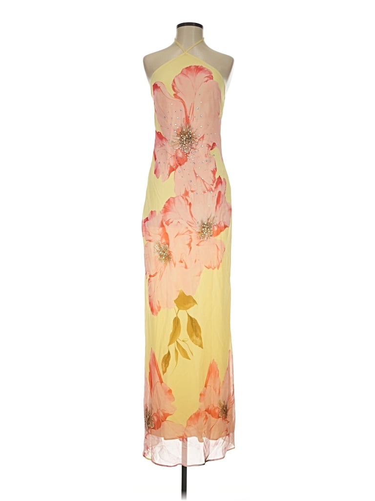 Pre-owned Seni & Cade Cocktail Dress In Yellow