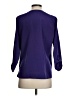 Lands' End 100% Polyester Purple 3/4 Sleeve Blouse Size 4 - photo 2