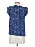 Aqua 100% Polyester Blue Sleeveless Blouse Size S - photo 2