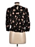 1.State 100% Viscose Black 3/4 Sleeve Blouse Size L - photo 2