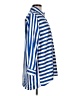 Ravel Stripes Blue 3/4 Sleeve Button-Down Shirt Size M - photo 4