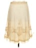 Poleci 100% Nylon Gold Ivory Formal Skirt Size 6 - photo 2