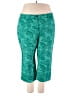Basic Editions Tropical Green Casual Pants Size 22 - photo 1