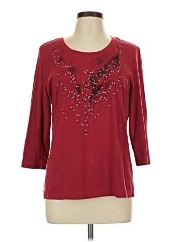 Weekends by Chico's 3/4 Sleeve T-Shirt (view 1)