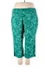 Basic Editions Tropical Green Casual Pants Size 22 - photo 2