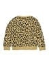 Crewcuts Outlet 100% Cotton Animal Print Gold Pullover Sweater Size 6 - 7 - photo 2