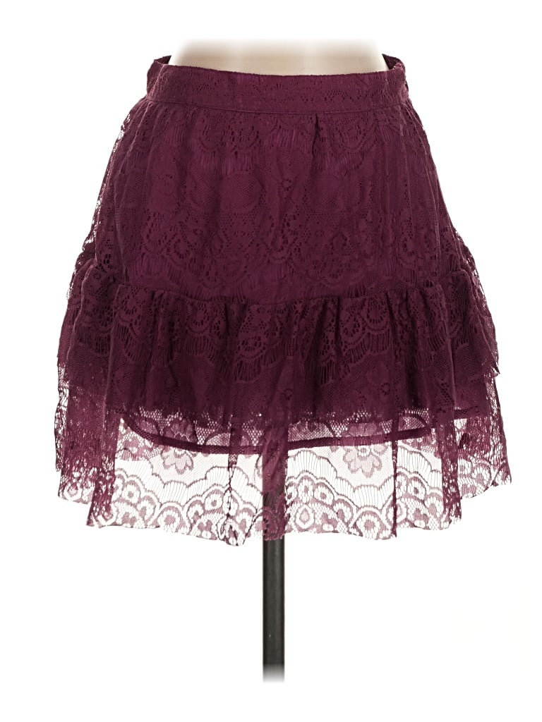 Raga Casual Skirt In Burgundy