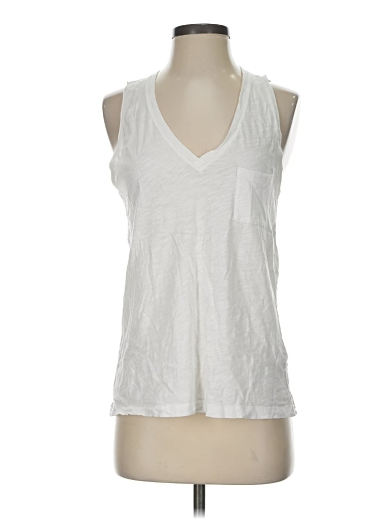 Pre-owned Madewell Sleeveless T-shirt In White