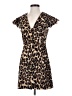TCEC 100% Polyester Animal Print Brown Cocktail Dress Size S - photo 1