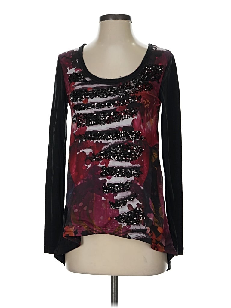 Pre-owned Desigual Long Sleeve T-shirt In Black