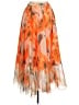 Chicwish 100% Polyester Print Orange Casual Skirt Size XL - XXL - photo 1