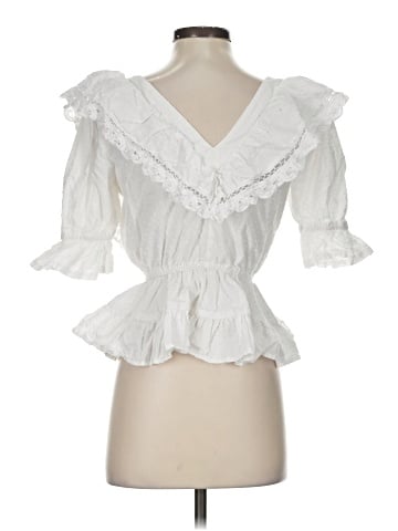 MIOU MUSE Short Sleeve Blouse (view 2)