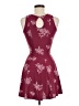 Mudd Hearts Burgundy Cocktail Dress Size XS - photo 2