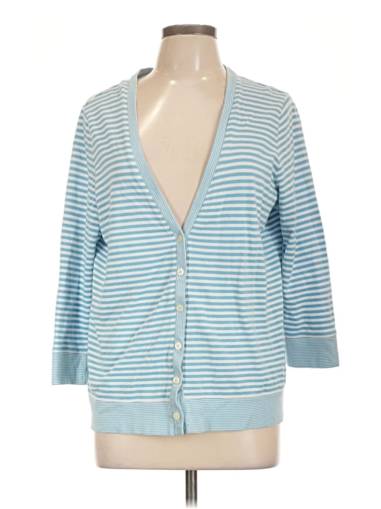 Pre-owned Lands' End Kimono In Blue