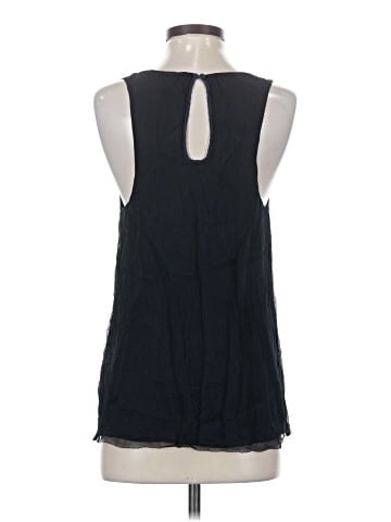 7 For All Mankind Sleeveless Silk Top (view 2)