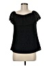 Tacera 100% Polyester Black Short Sleeve Top Size M - photo 1