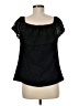 Tacera 100% Polyester Black Short Sleeve Top Size M - photo 2